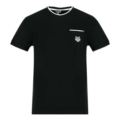 Kenzo Unisex Adult Logo Branded Pocket T-Shirt (Black)