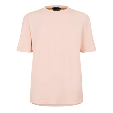 Boss Mens Tchup Logo Oversized T-Shirt (Pink)