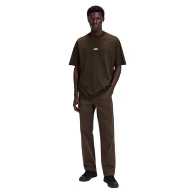 Hugo Mens MCMXCIII Back Print T-Shirt (Dark Brown)