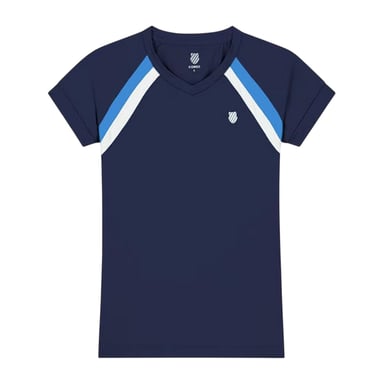 K-Swiss Womens/Ladies Core V Neck T-Shirt (Navy)