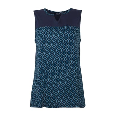 Regatta Womens/Ladies Janessa Patterned Sleeveless T-Shirt (Navy)