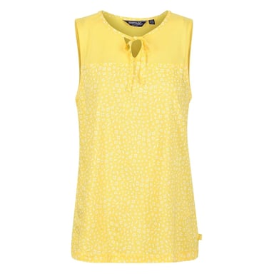 Regatta Womens/Ladies Janessa Patterned Sleeveless T-Shirt (Maize Yellow)