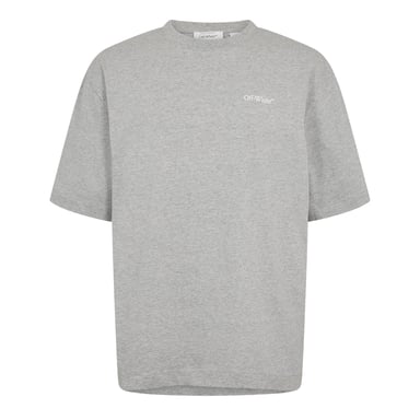 Off White Mens Chain Print T-Shirt (Light Grey)