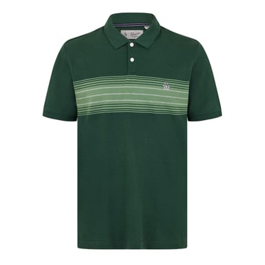 Original Penguin Mens Striped Polo Shirt (Green)