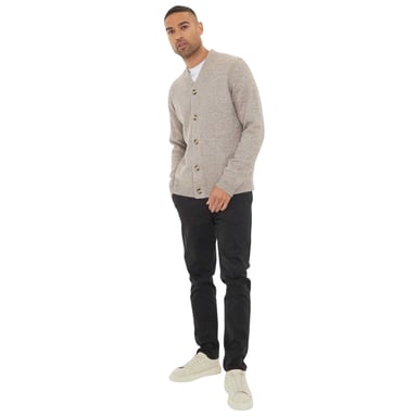 Threadbare Mens Dutch Cardigan (Charcoal Marl)