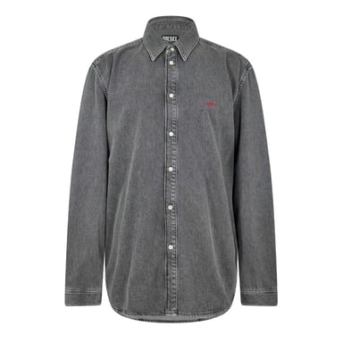 Diesel Mens D-Simply Denim Long-Sleeved Shirt (Grey)