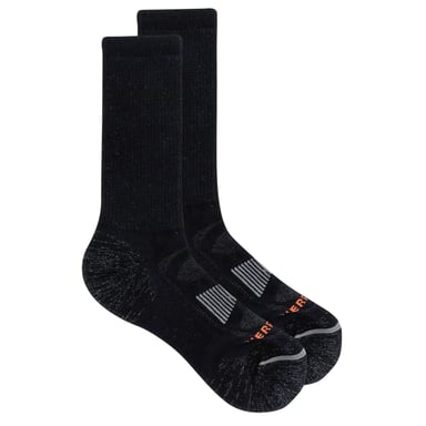 Merrell Mens Zoned Hiking Crew Socks (Black)