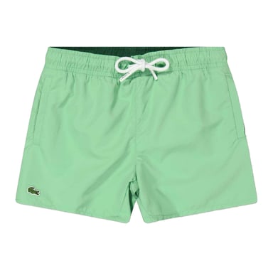 Lacoste Boys Crocodile Print Swim Shorts (Green)
