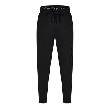 Calvin Klein Mens Patch Tracksuit Bottoms (Black)