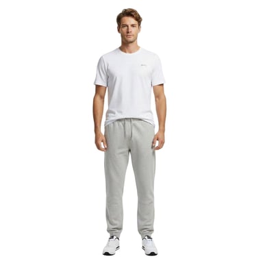Slazenger Mens Fleece Cuffed Jogging Bottoms (Grey Marl)