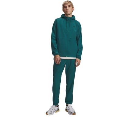 Under Armour Mens Storm Woven Jogging Bottoms (Green/Black)