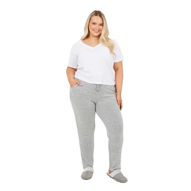 Brave Soul Womens/Ladies Heathered Straight Sweatpants (Grey Marl)