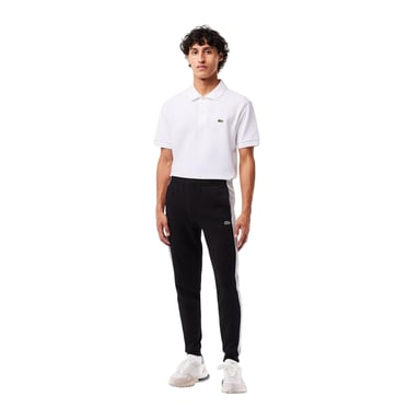 Lacoste Mens XH1428 Slim Joggers (Black/Silver)
