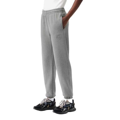 Lacoste Womens/Ladies Organic Cotton Embroidered Logo Sweatpants (Grey)