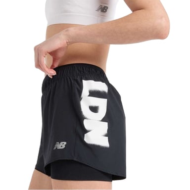 New Balance Womens/Ladies Running Shorts (Black)