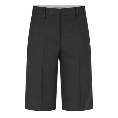 Off White Womens/Ladies Denim Solid Shorts (Black/White)
