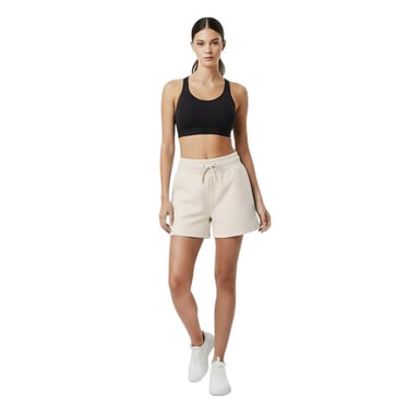 USA Pro Womens/Ladies Fleece Regular Shorts (Cream)