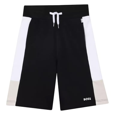 Boss Childrens/Kids Colour Block Sweat Shorts (Black)