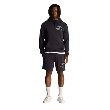 Lyle & Scott Barn- och ungdomsracketklubb – Träningsshorts med tryck, normal passform (Marinblått)