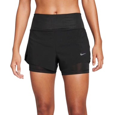 Nike Womens/Ladies FIT Swift 2 in 1 Running Shorts (Black)