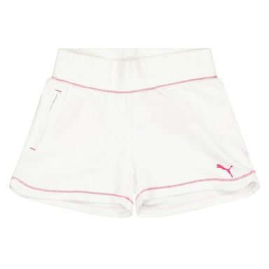 Puma Stickade shorts med logotyp för barn (Vit)