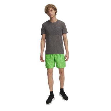 Under Armour Mens Performance Patterned Lightweight Athletic Running Shorts (Green)
