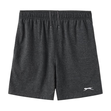 Slazenger Boys Logo Elasticated Waist Sweat Shorts (Charcoal Marl)