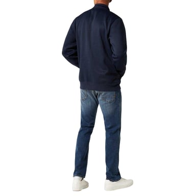 Slazenger Mens Logo Polycotton Full Zip Jacket (Navy)