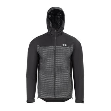 dhb Mens Waterproof Cycling Jacket (Black)
