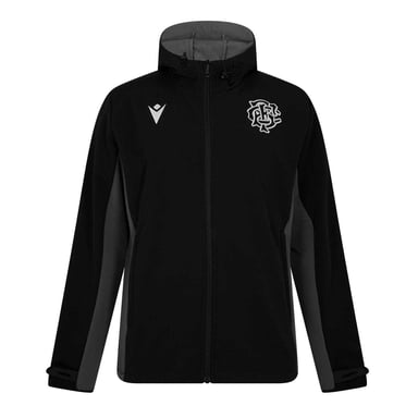 Macron Mens Barbarians 24/25 Soft Shell Jacket (Black/White)