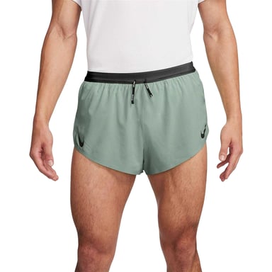 Nike Mens Aero 2 in 1 Running Shorts (Green)