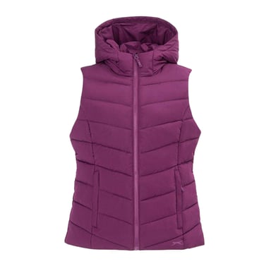 Slazenger Womens/Ladies Polyester Padded Gilet (Plum)