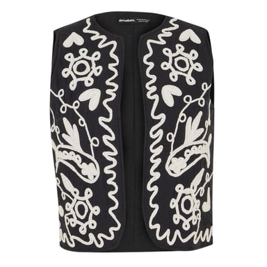 Threadbare Womens/Ladies Tulsi Regular Gilet (Black)