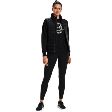 Under Armour Womens/Ladies Plain Padded Sleeveless Gilet (Black)