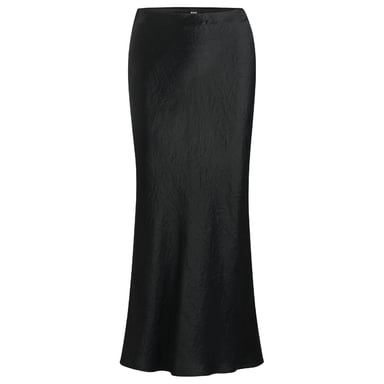 Boss Womens/Ladies Vesatie Crinkled Maxi Skirt (Black)