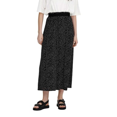 Only Womens/Ladies Polka Dot A-line High Waist Maxi Skirt (Black)