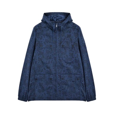 Lambretta Mens Hooded Jacket (Blue Print)