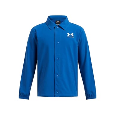 Under Armour Boys Icon Woven Lightweight Coach Jacket (Blue)
