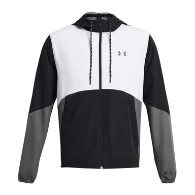 Under Armour Mens Legacy Hooded Windbreaker (Black)
