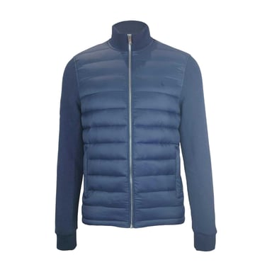 Original Penguin Mens City Padded Hybrid Jacket (Navy)