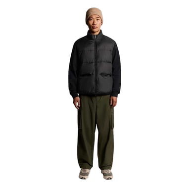 Lyle & Scott Mens Relaxed Fit Hybrid Jacket (Black)