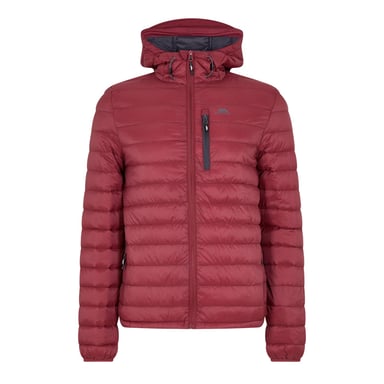 Trespass Mens Digby Puffer Jacket (Burgundy/Grey)