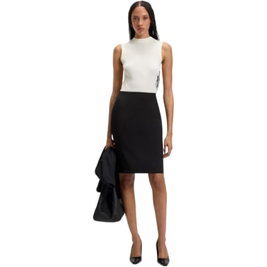 Boss Womens/Ladies Vileah Virgin Wool Pencil Skirt (Black)