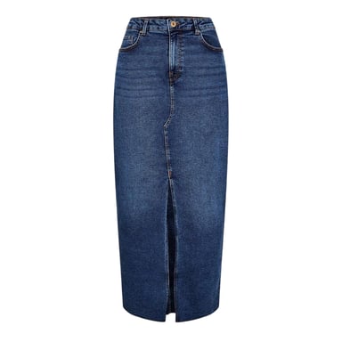Pieces Womens/Ladies Denim Pencil Skirt (Medium Blue)