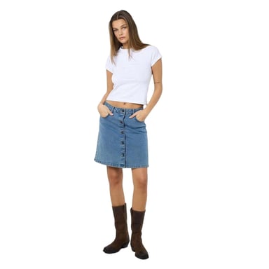 Noisy May Womens/Ladies Denim A-line Mini Skirt (Light Blue)