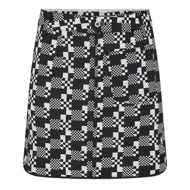 Puma Womens/Ladies Houndstooth Golf Skort (Black)
