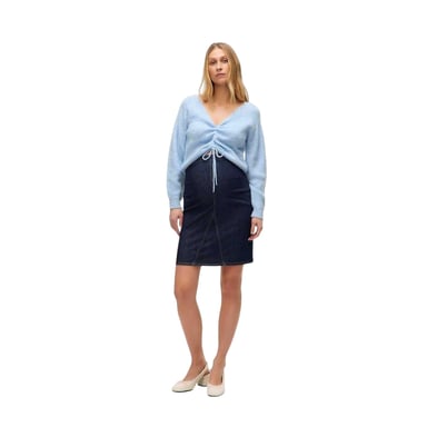 Mamalicious Womens/Ladies Mlatlanta Denim Skirt (Dark Blue)