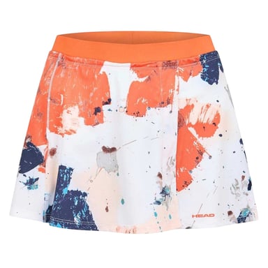 Head Womens/Ladies Paint Splatter Skirt (Orange)
