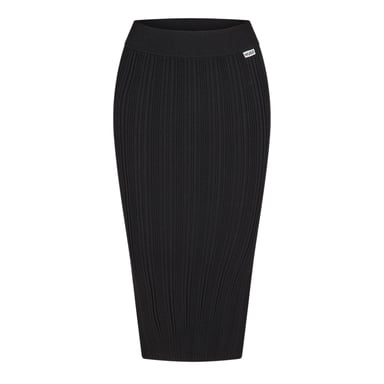 Hugo Womens/Ladies Sareplie Knitted Pencil Skirt (Black)