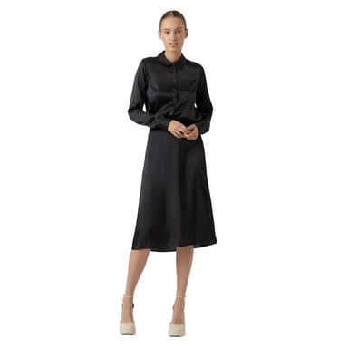 Vero Moda Womens/Ladies Woven Midi Skirt (Black)
